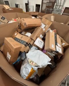 Amazing GIANT DHL Mail Pallets - Bulk liquidation sales